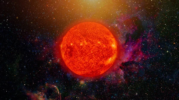 Sluneční soustava - Slunce. Prvky tohoto snímku poskytla NASA. — Stock fotografie