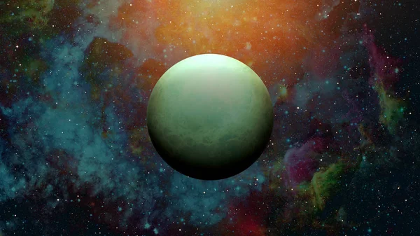 天王星。美国航天局提供的这一图像的要素. — 图库照片