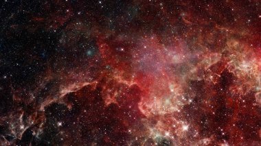 Evren yıldızlarla ve galaksilerle dolu. Bu görüntünün elementleri NASA tarafından desteklenmektedir