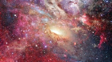 Nebula ve galaksiler. Bu görüntünün elementleri NASA tarafından döşenmiştir
