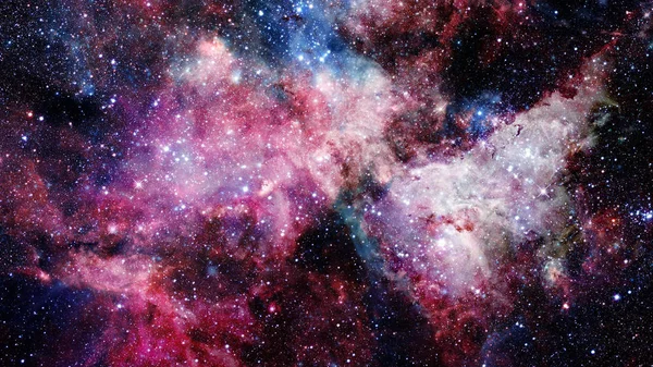 Espacio abierto con nebulosas y galaxias. Elementos de esta imagen proporcionados por la NASA —  Fotos de Stock