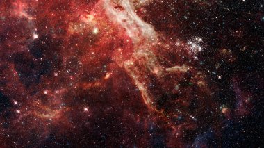 Derin uzayda nebula ve galaksiler. Bu görüntünün elementleri NASA tarafından desteklenmektedir.
