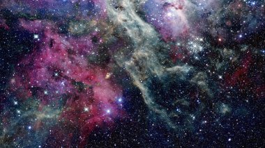 Derin uzayda nebula ve galaksiler. Bu görüntünün elementleri NASA tarafından desteklenmektedir.