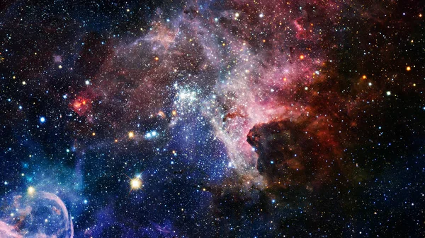 Galaxy és Nebula. Űrháttér. A kép elemeit a NASA bocsátotta rendelkezésre — Stock Fotó