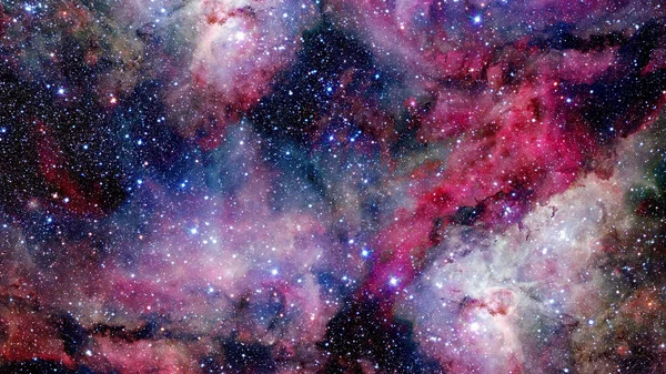 Espaço aberto com nebulosas e galáxias. Elementos desta imagem fornecidos pela NASA — Fotografia de Stock