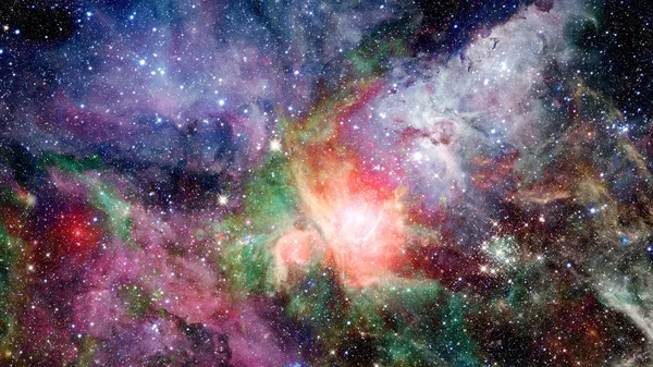Галактика и туманность. Космический фон. Элементы этого изображения предоставлены НАСА — стоковое фото