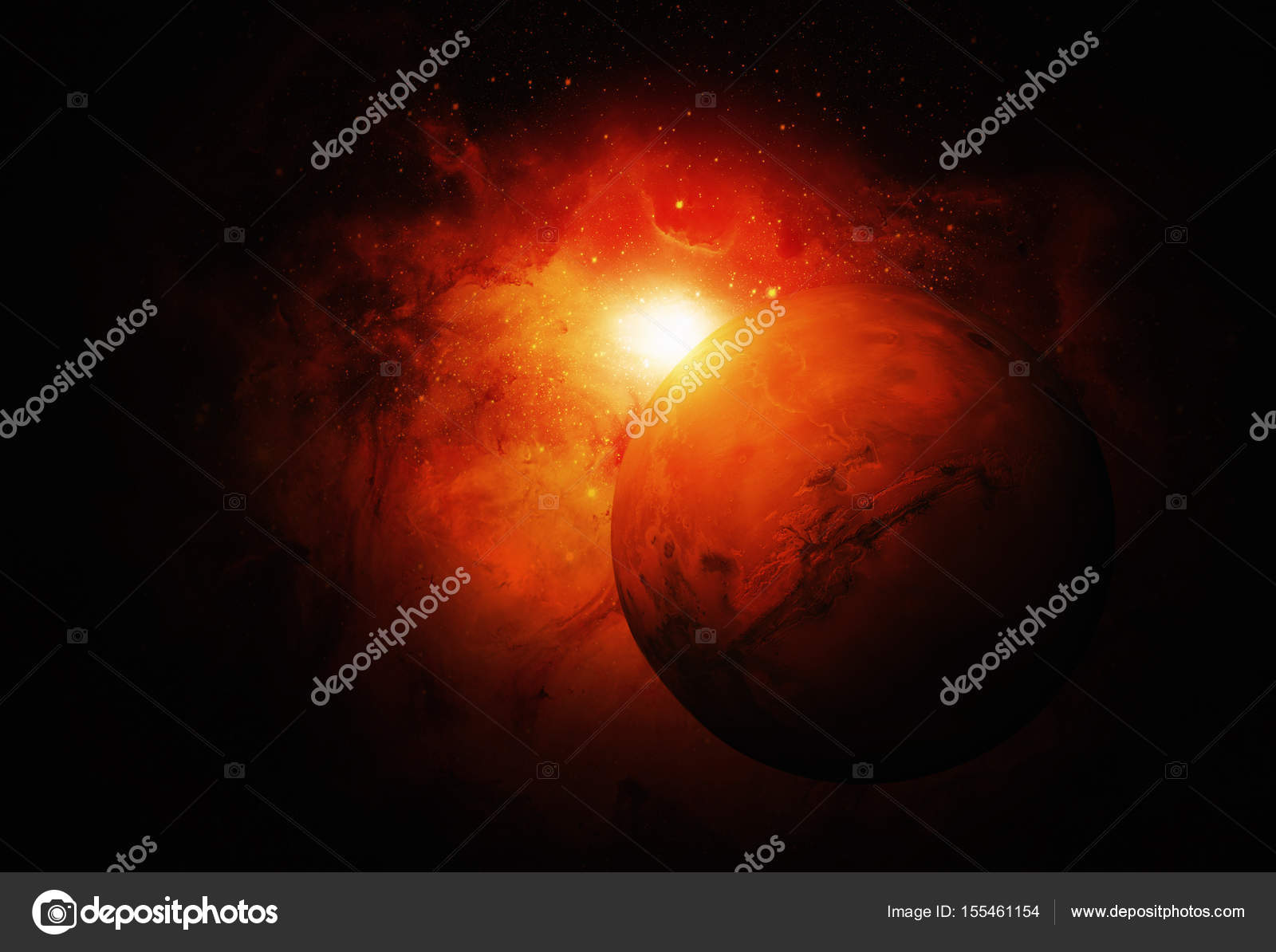 Sistema solar - Marte. Es el cuarto planeta desde el sol — Fotos de ... Sistema solar - Marte. Es el cuarto planeta desde el sol — Fotos de ...