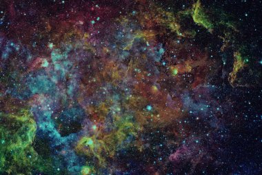 Galaksi ve nebula. Bu görüntünün elementleri NASA tarafından desteklenmektedir