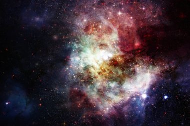 Derin uzay nebulada. Nasa tarafından döşenmiş bu görüntü unsurları.