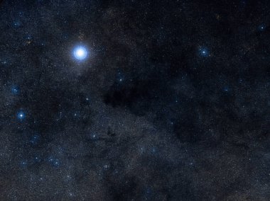 Coalsack karanlık bulutsu takımyıldızı dönüm noktası - Southern Cross.