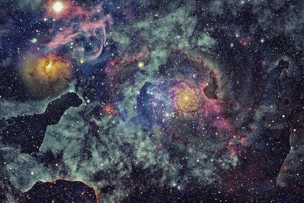 Туманність і зірки в космосі. елементи цього зображення, мебльовані . — стокове фото