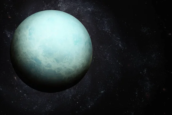 Sistemul solar - Uranus. Elemente ale acestei imagini furnizate de NASA . — Fotografie, imagine de stoc