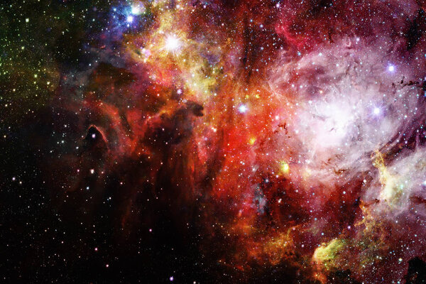 Universe filled with stars, nebula and galaxy.