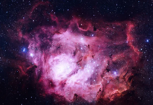 Lagoon Nebula located in the constellation Sagittarius.