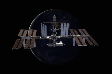 Dünya üzerindeki Uluslararası Uzay İstasyonu.