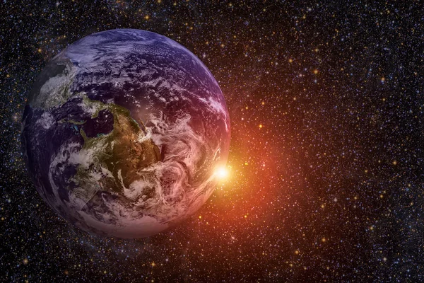 Układ Słoneczny - Planeta Ziemia. Elementy tego obrazu przez — Zdjęcie stockowe