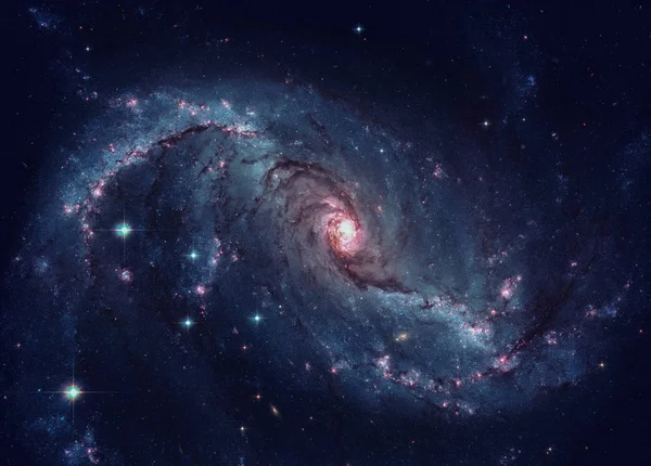 Spärrad spiralgalax belägen i stjärnbilden Dorado. — Stockfoto