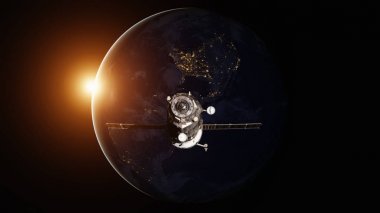 Dünya yörüngesindeki uzay aracının ilerleme.