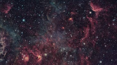 Nebula ve galaksiler. Bu görüntünün elementleri NASA tarafından döşenmiştir