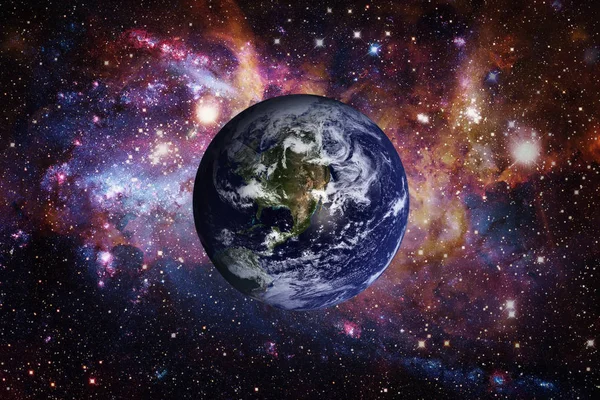 Planeta Ziemia z kosmosu. elementy tego obrazu dostarczone przez nasa. — Zdjęcie stockowe