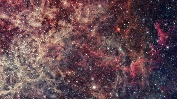 Галактика в глибокому космосі, сяючий таємничий всесвіт. — стокове фото