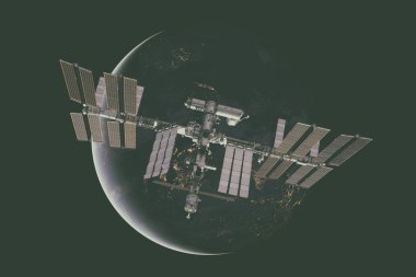 Dünya üzerindeki Uluslararası Uzay İstasyonu.