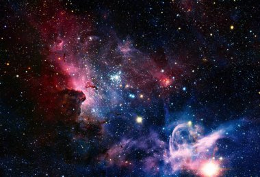 Karina Bulutsusu kızılötesi ışık görüntü.