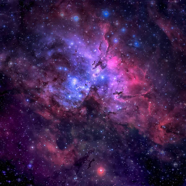 The Eagle Nebula. Elements of this image furnished by NASA. — Stock Photo, Image