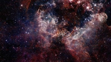 Evren yıldızlarla ve galaksilerle dolu. Bu görüntünün elementleri NASA tarafından desteklenmektedir