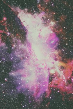 Galaksi ve nebula. Bu görüntünün elementleri NASA tarafından desteklenmektedir