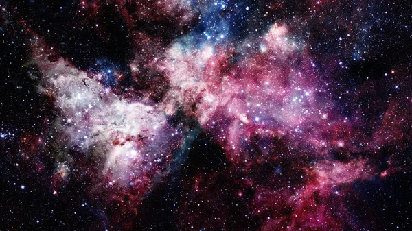 Espaço aberto com nebulosas e galáxias. Elementos desta imagem fornecidos pela NASA — Fotografia de Stock