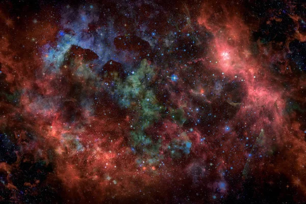 Derin uzay nebulada görüntüsü. Bu görüntü furnis unsurları — Stok fotoğraf