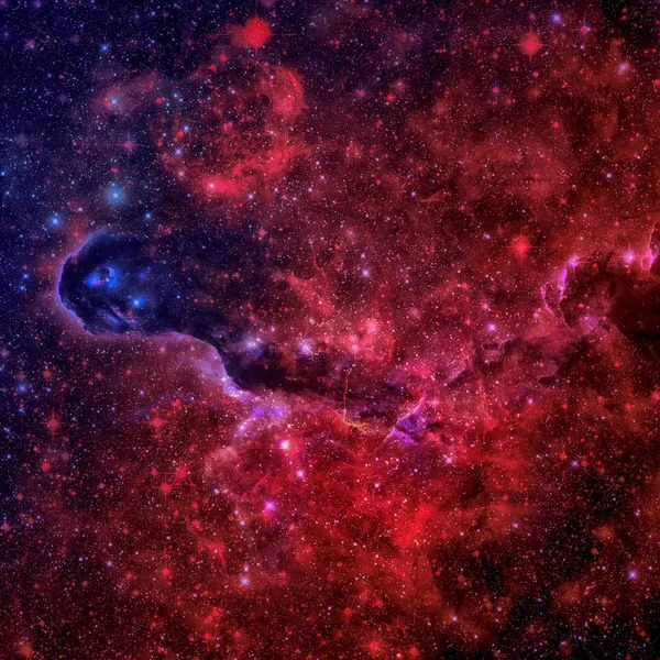 Όμορφη Νεφέλωμα, αστέρια και γαλαξίες. — Φωτογραφία Αρχείου