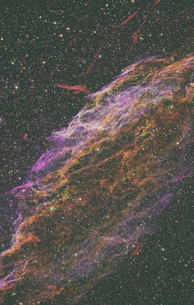La Nebulosa del Velo en el espacio. Elementos de esta imagen proporcionados por NA —  Fotos de Stock