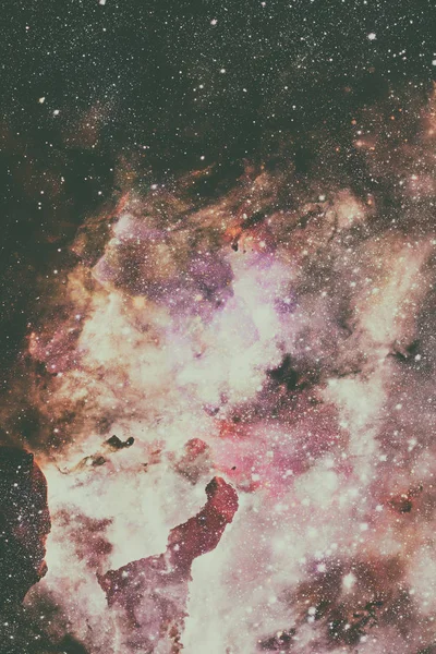 Nebula och galaxer i mörkt utrymme. Delar av denna bild histo — Stockfoto