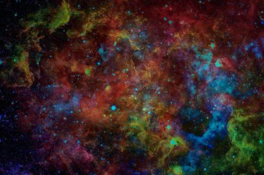 Galaksi ve nebula. Bu görüntünün elementleri NASA tarafından desteklenmektedir