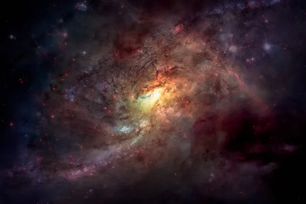Nebula, galaxy and stars. Elements of this image furnished by NA — Stock Photo, Image