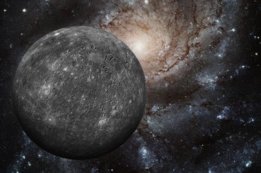 Güneş sistemi - Mercury. Güneş Sistemi'ndeki en küçük bir gezegendir.