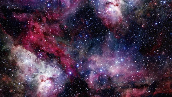 Espacio abierto con nebulosas y galaxias. Elementos de esta imagen proporcionados por la NASA — Foto de Stock