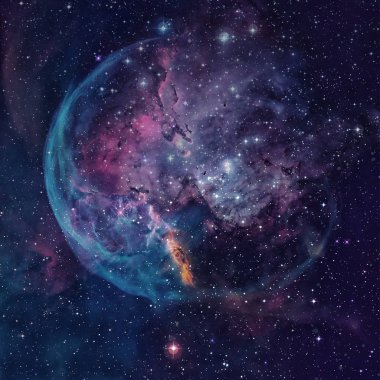Kartal Bulutsusu. Nasa tarafından döşenmiş bu görüntü unsurları.