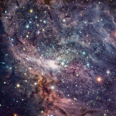 Derin uzayda Spiral Galaksi.