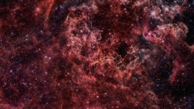 Yıldız ile renkli boşluk bulutsu. Bu görüntü unsurları vermek