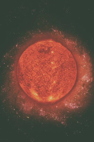 Sistema solare - Sole. Elementi di questa immagine forniti dalla NASA. — Foto Stock