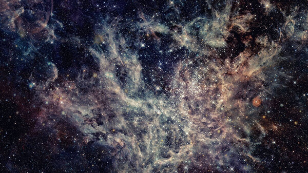 Starry outer space background texture. Elements of this image furnished by NASA.