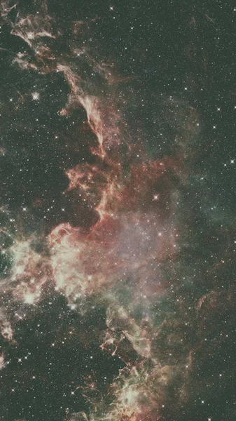Πολύχρωμο χώρο νεφέλωμα με αστέρια. Προσκομίσει στοιχεία αυτής της εικόνας — Φωτογραφία Αρχείου
