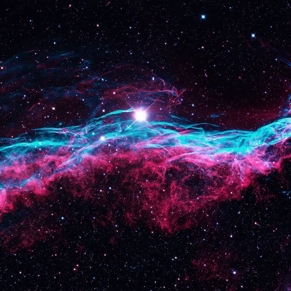 У сузір'ї лебедя, Nebula вуаль. — стокове фото