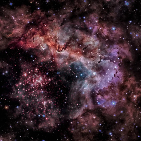 Super cúmulo de estrellas Westerlund 2 en la constelación de Carina . —  Fotos de Stock