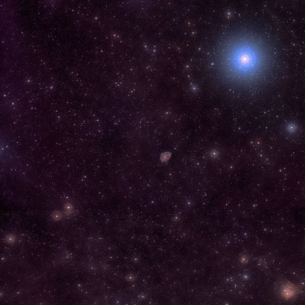 Alrededores alrededor de la Nebulosa del Cangrejo . — Foto de Stock