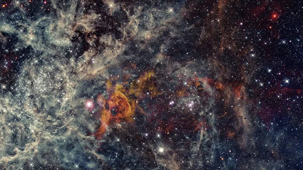 Вселенная, наполненная звездами, туманностью и галактикой. — стоковое фото
