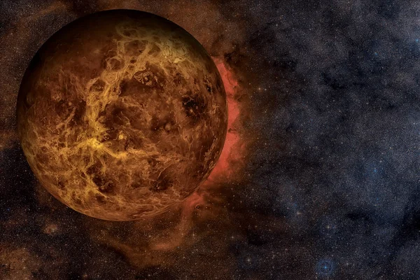 태양계: 금성. NASA 가 제공 한 이형상의 요소들. — 스톡 사진